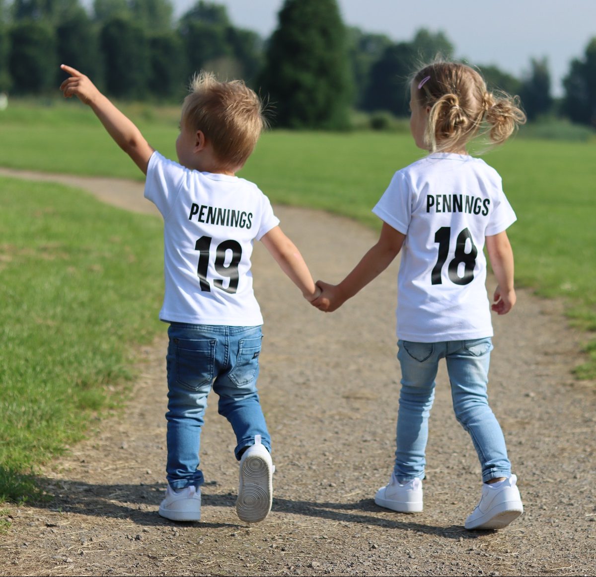 kinderkleding met tekst