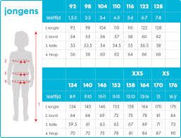 kinderkleding maat